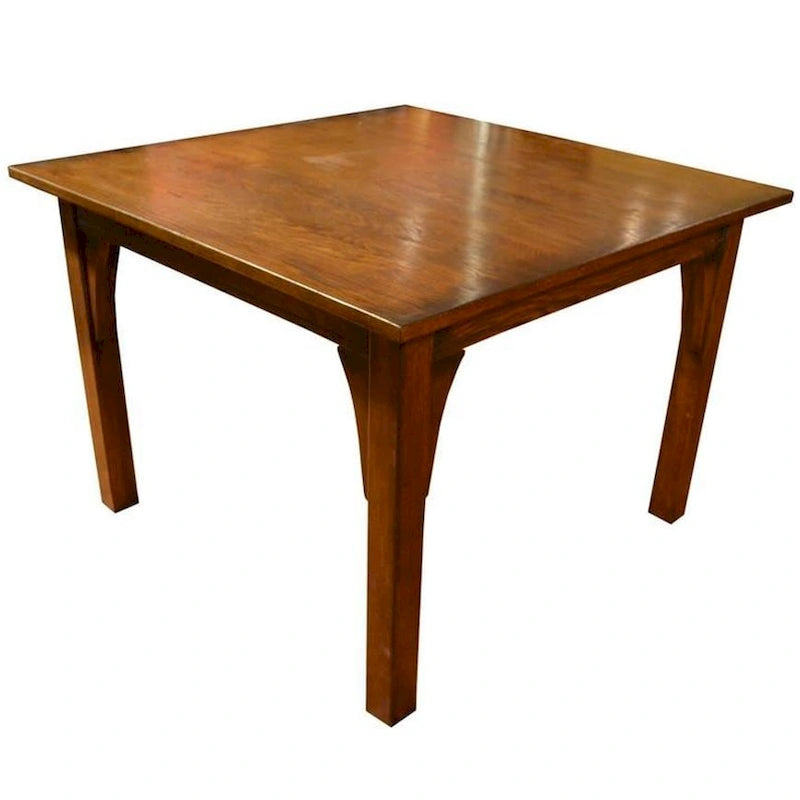 Table de salle à manger carrée Style en chêne blanc - (2 couleurs disponibles)