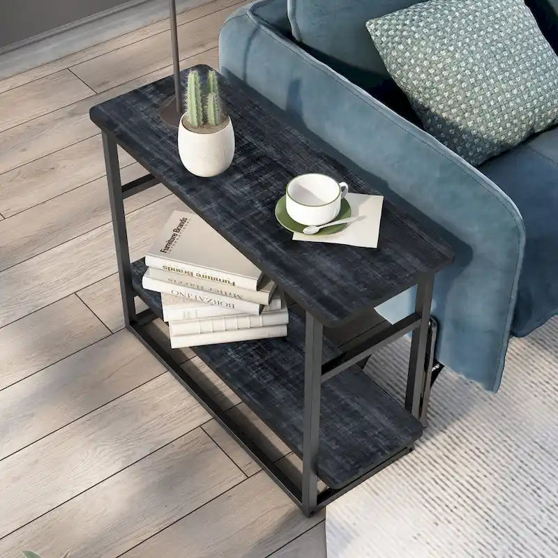 Table d'appoint de 32 pouces de long (avec étagère inférieure)