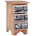 Table de chevet en bois massif acajou