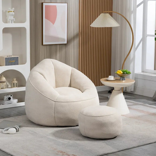 Fauteuil poire lit avec repose-pieds